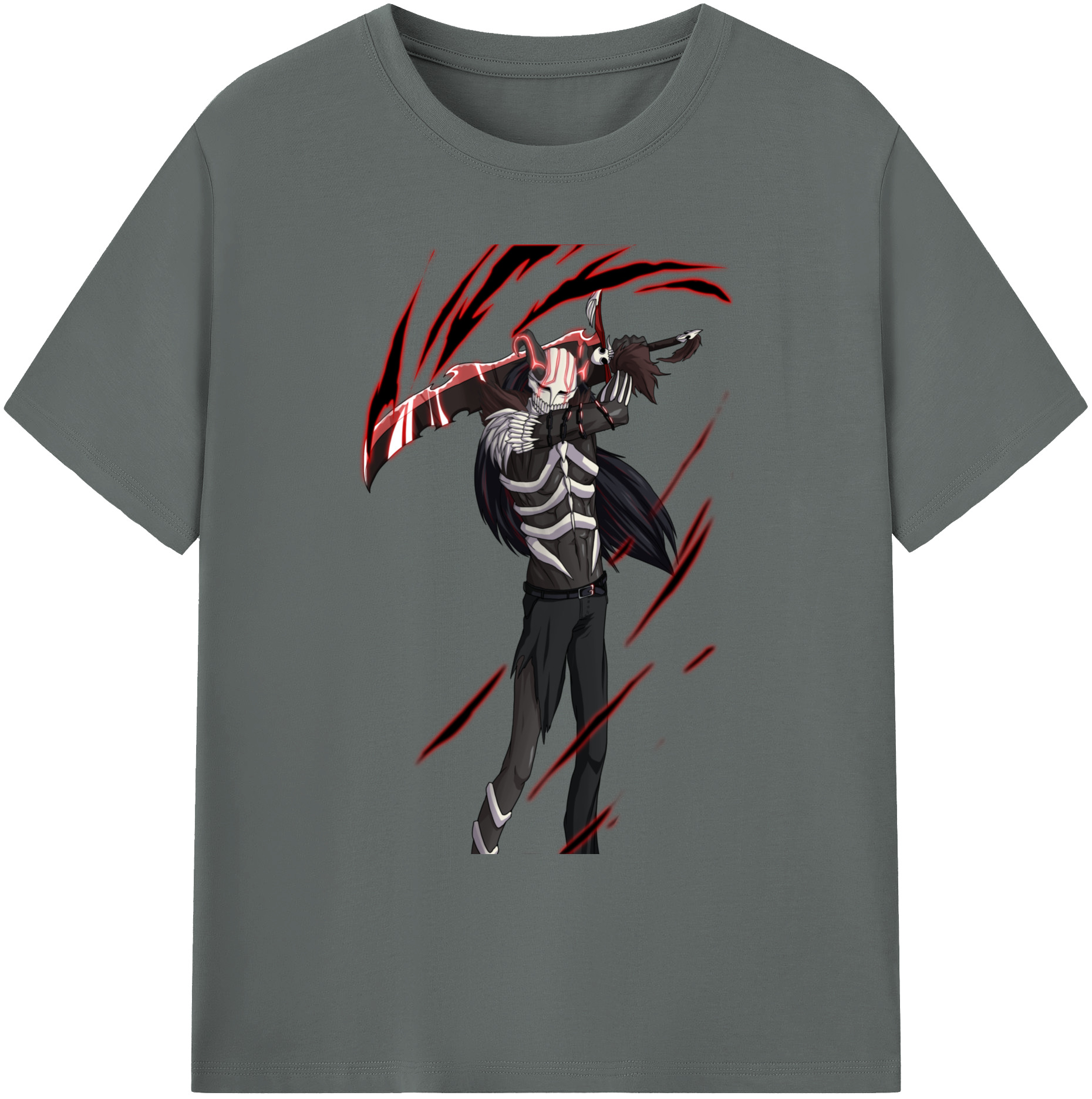 （画像用） ブリーチ 黒崎一護（くろさき いちご）BLEACH Kurosaki Ichigo 綿100％ メンズ半袖Tシャツ｜肌触りやわらか＆通気性